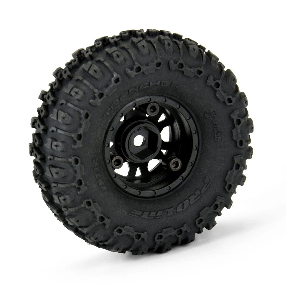 Pro-Line 10209-10 1/24 Trencher F/R 1.0" Tires Mounted 7mm Blk Impulse (4) SCX24 - Image 4 of 4