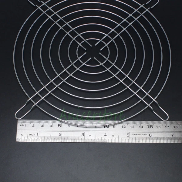 Fan Grill Protective Finger Guard Steel Mesh w/ Cable Ties For 200mm AC CASE Fan - Image 3 of 4