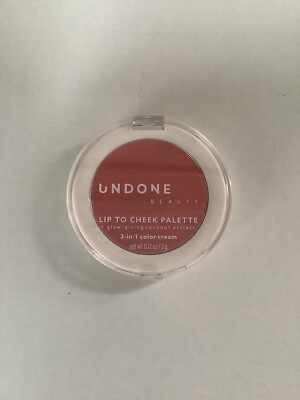 Undone Beauty Lip To Cheek Palette 3-in-1 Color Cream - Flare .12 Oz.