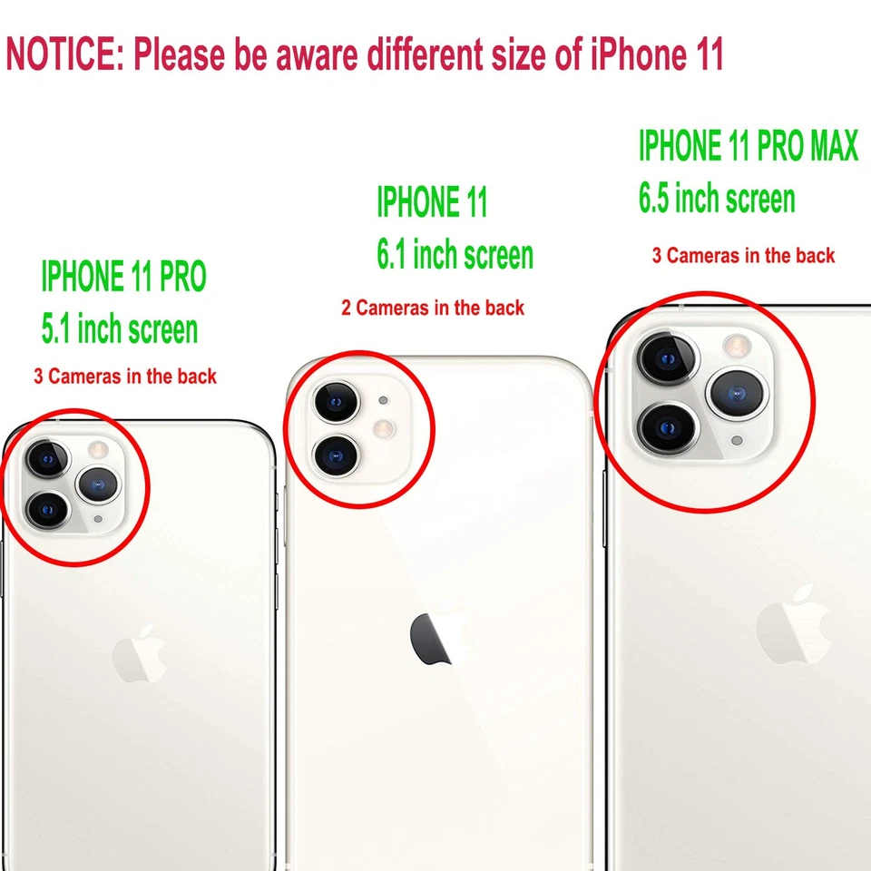 Funda para teléfono iPhone 11/11 Pro Max a prueba de golpes con soporte + vidrio templado Foto 2 de 4