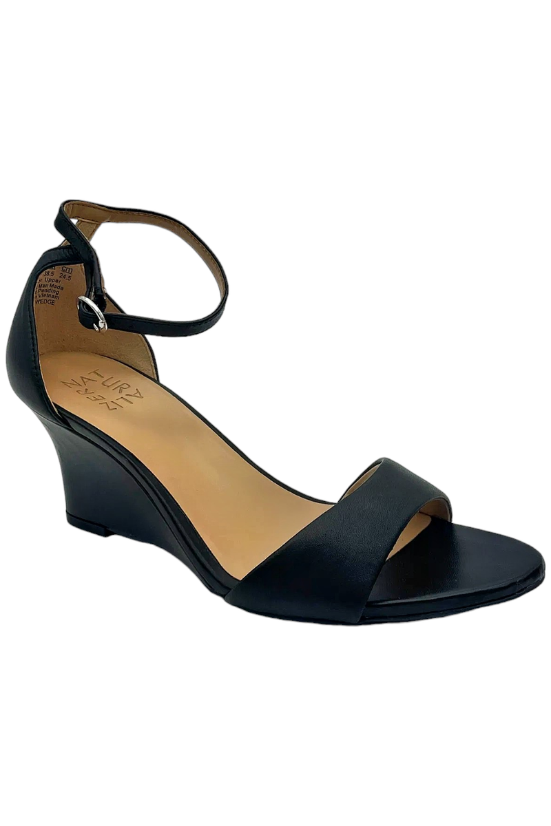 Naturalizer Women's Vera Wedge Heel Sandals Black