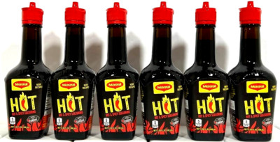 Maggi Hot & Spicy Liquid Seasoning Import From Europe 3.38 oz ( Pack of 6 )