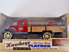 1997-1931 Hawkeye-Die Cast Metal Flatbed Truck-True Value-1/34 Scale Bank NIB