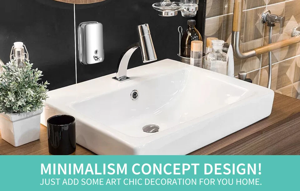 Vivva Soap Dispenser Shampoo Hand Wash Shower Liquid Manual Bathroom Wall Mount - image 2 of 4