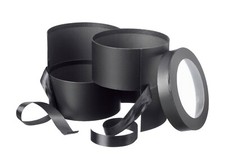 OASIS® Double Layer Split ROUND Rotating Box Gift Hat Box Flower Box Packing