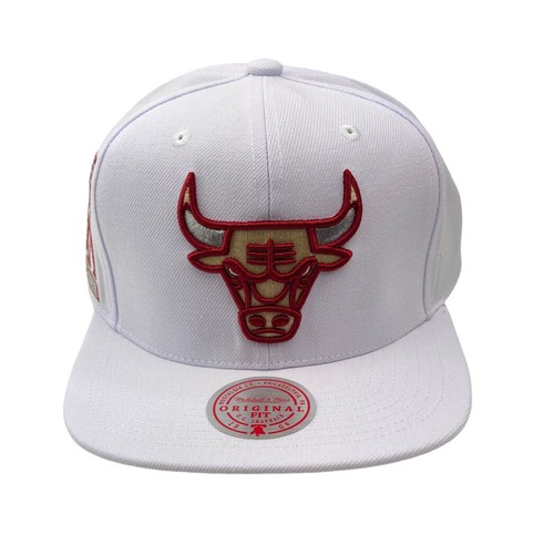 Chicago Bulls Invierno Blanco NBA Snapbacks Mitchell & Ness Gorra Sombrero - Imagen 10 de 11