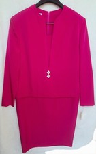 Vintage Henry Lee Women's Dress Size 10 Magenta Color Lovely Elegant NWT