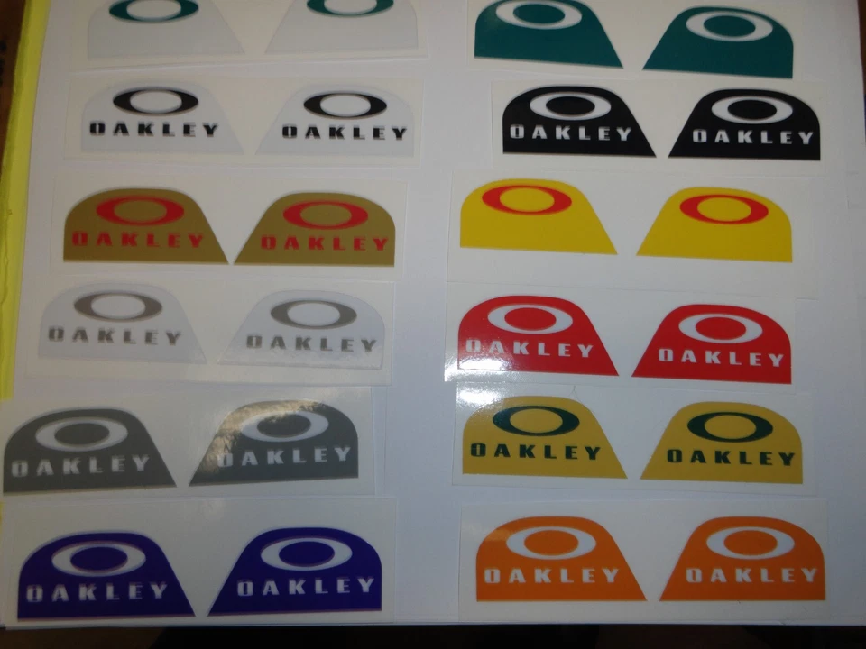 Oakley Football Helmet Visor Tab Decals Select One Color