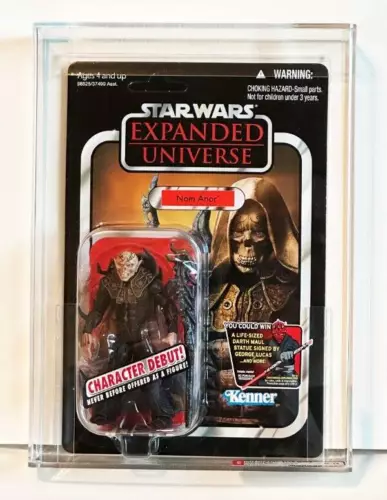 Star Wars Expanded Universe Nom Anor AFA 9.0 Darth Maul Offer Unpunched Hasbro