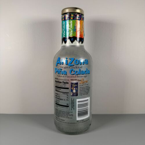 AriZona Collectible Bottle: PINA COLADA 🥥 Virgin Cocktail 🥥 20 oz Glass Bottle - Picture 3 of 8