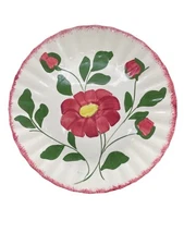 Southern Pottery Blue Ridge Red Nocturne #3703 Dinner Plates Set Of 4 READ