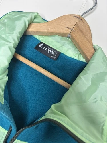 NWT Cotopaxi Mens Blue Green Colorblock Full Zip Fleece Size XXL image 2