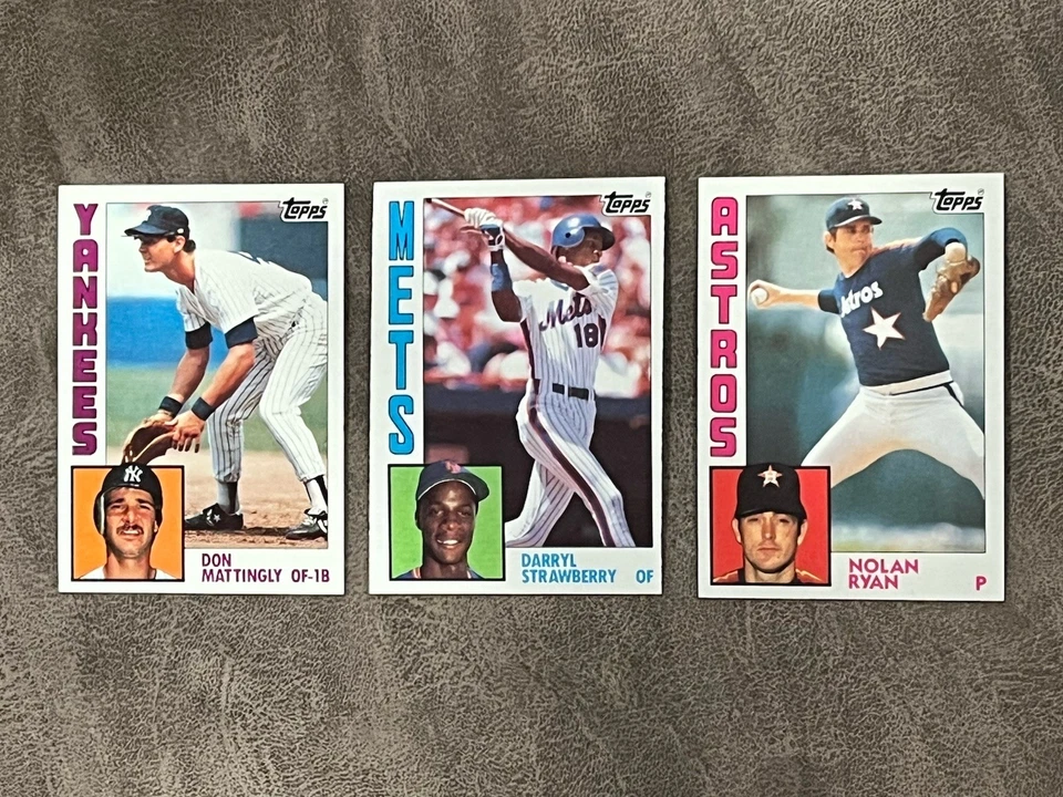 1984 Topps Baseball Complete Set 1-792 NM-MT Sharp! Mattingly Strawberry RC’s! - Image 2 of 3