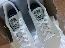 Adidas Originals Stan Smith Junior Trainers White/Dark Blue UK4.5 NEW IN BOX