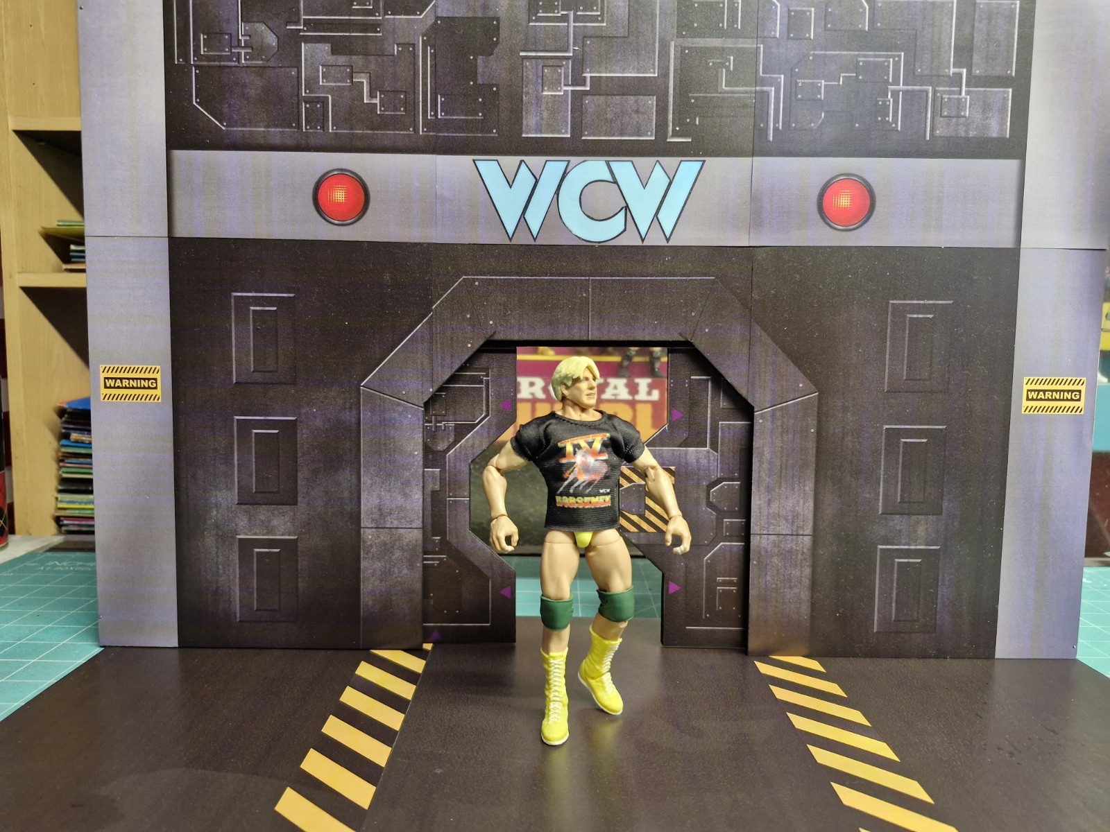Wcw Disney MGM custom made entrance stage Wwe/wwf Mattel scale