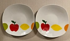 2 Fruit by Essential Home Salad  Plate 8.5"  Excellent Condition