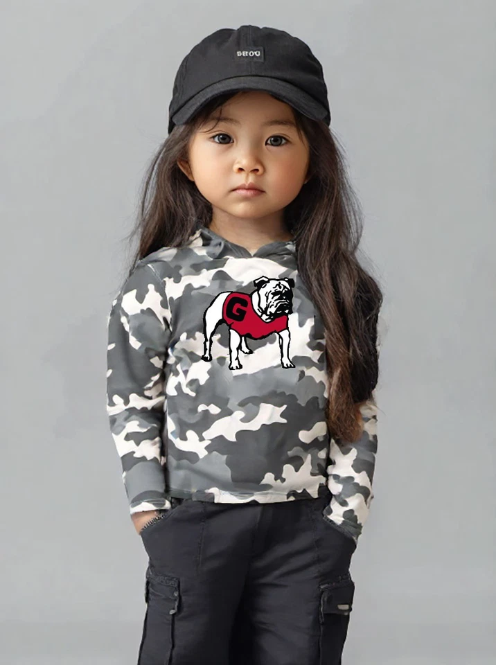 Wes and Willy Kid and Toddler NCAA Camo Long Sleeve Hooded T-Shirt - Image 3 of 3