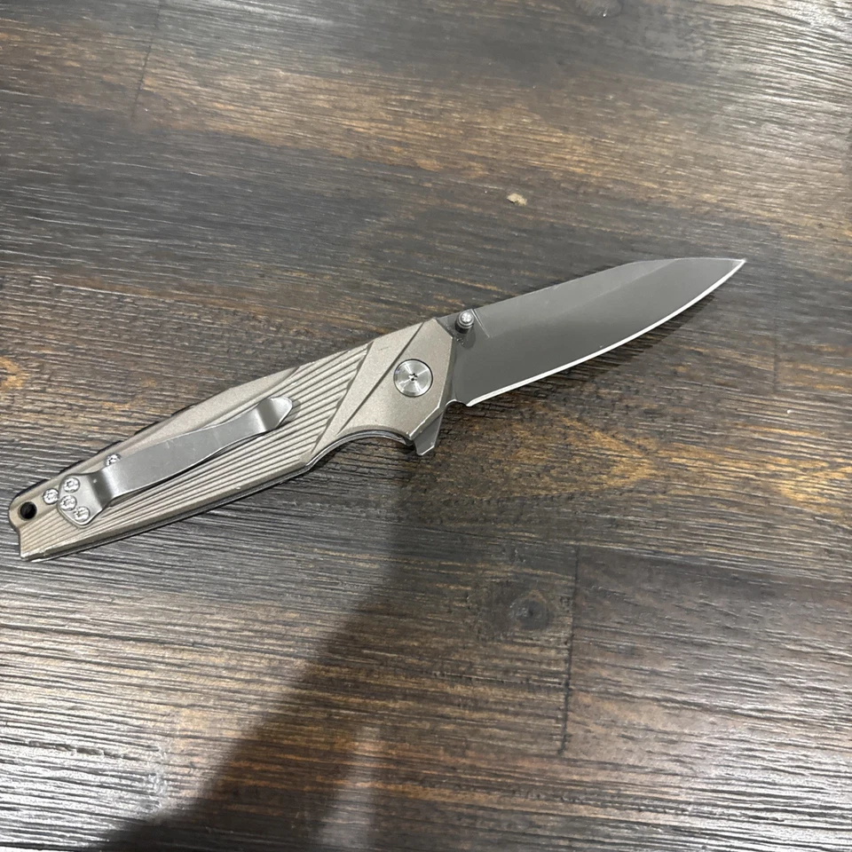 Hoja Tanto recubierta de titanio Schrade SCH700 Ray Ultra Glide gris 3,5 pulgadas Foto 3 de 3