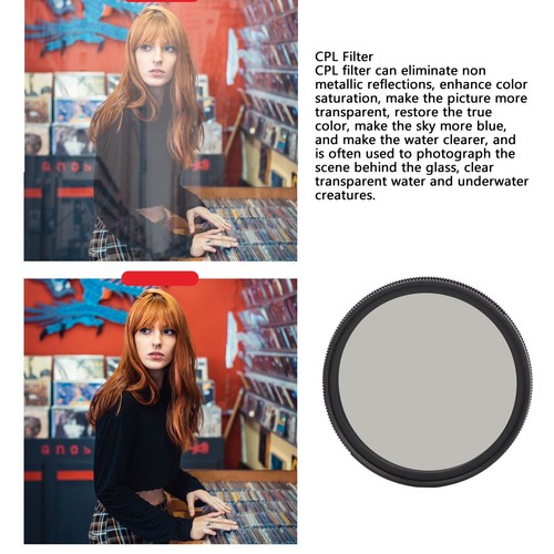 CPL Filter 49MM Multi Coated Optical Glass High Light Transmission Circular BEA - Picture 9 of 12