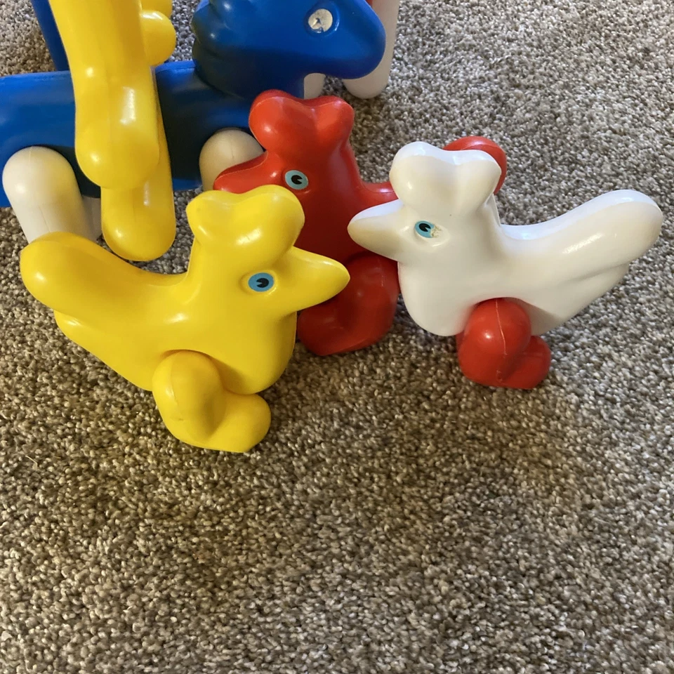 Bloques de construcción de enclavamiento de eslabones de plástico divertidos Ok Play de colección perro caballo Foto 4 de 4