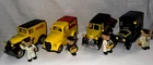 Lot Of 4 Vintage Coca Cola Delivery Trucks W/ Bear Drivers