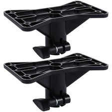 2pcs Tripod Speaker Stand Tray Mounts Speakers Holder for Use in Party (Black)