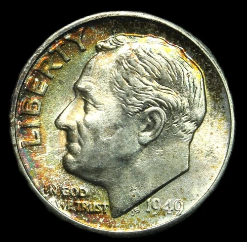 1949 d Roosevelt dime- Choice Gem Bu-1029