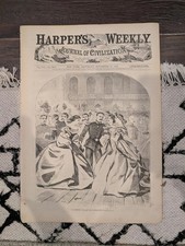 Harper&rsquo;s Weekly November 21, 1863 &ndash; Winslow Homer Russian Ball Centerfold 