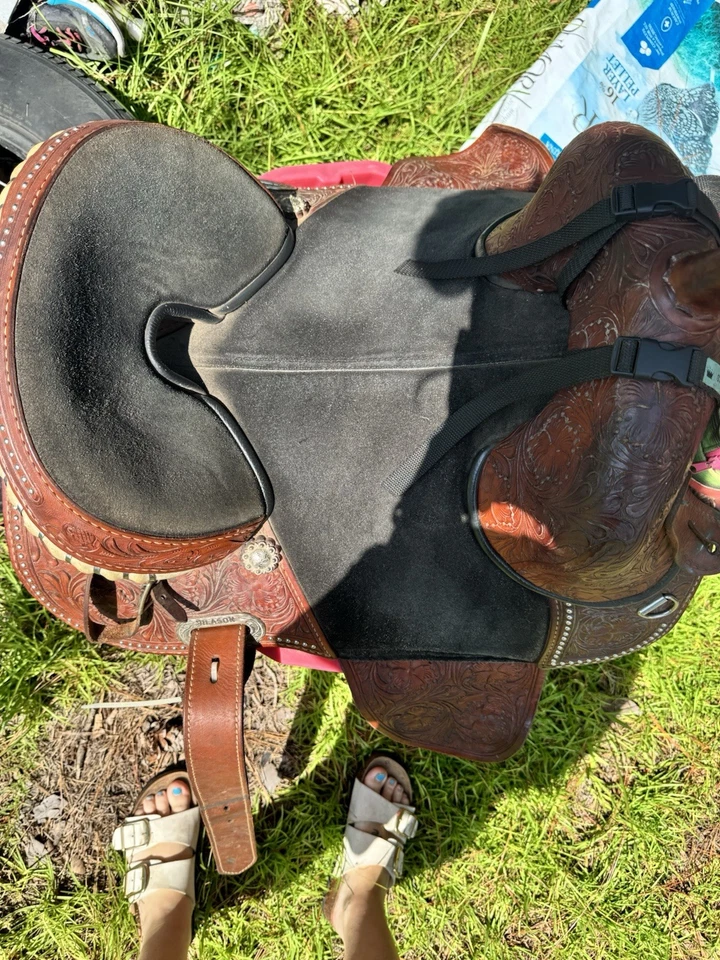 14’ Hilison Treeless Barrel Saddle - Image 2 of 4