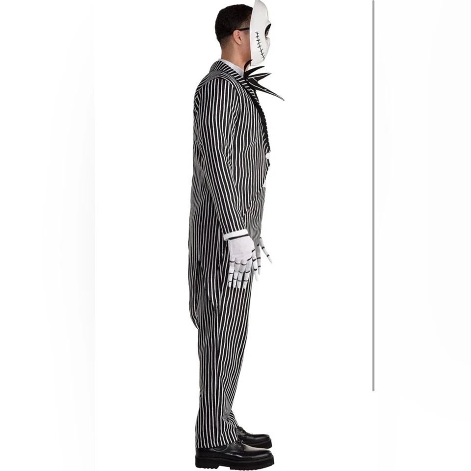 Jack Skellington Halloween Costume The Nightmare Before Christmas Adult 4XL New - Image 4 of 4