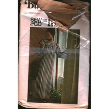 Vintage Butterick 3916 Sew Go Misses Caftan Sewing Pattern Size Medium Boho