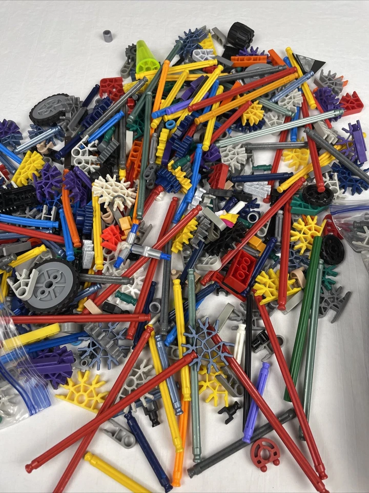 Lote de juguetes de construcción TINKER TOY Knex de 4+ libras juguetes de construcción Foto 3 de 4