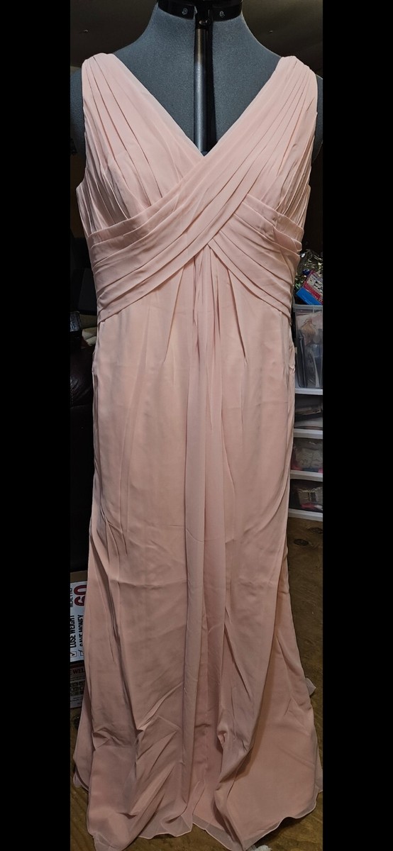 Badgley Mischka Pink MIMOSA Bm15-4 Formal Bridesmaid PROM Dress sz 14 New w/Tag