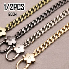 Replacement Metal  Chain Strap Handle Shoulder Crossbody Handbag Bag 120cm