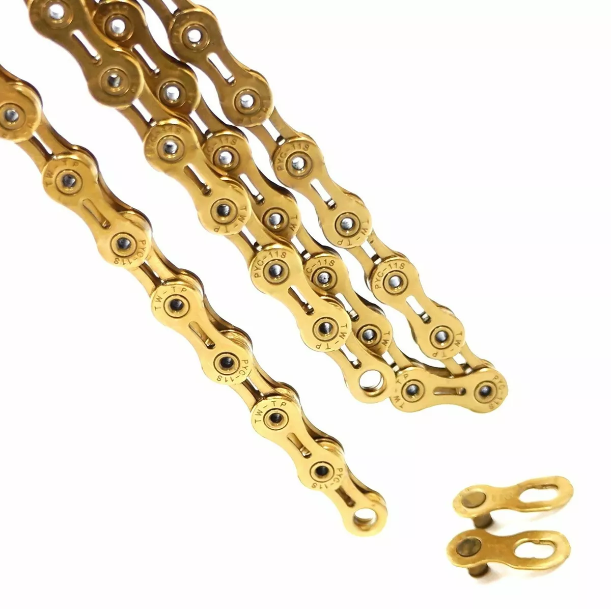 TIPSUM GOLD Ti Coating X11SL 118L Compatible with Shimano SRAM