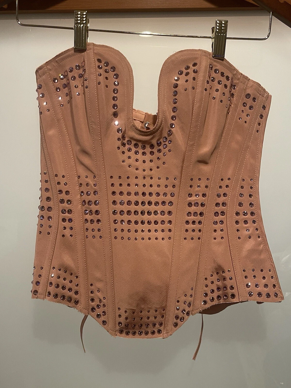 Haut robe corset en soie rose GUCCI taille XS
