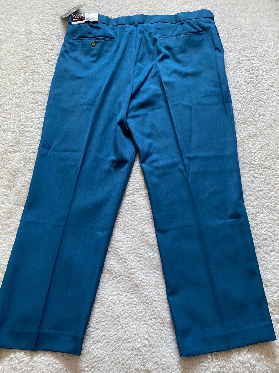 Botany 500 Men Size 42 Straight Turquoise Dress Pants (C21