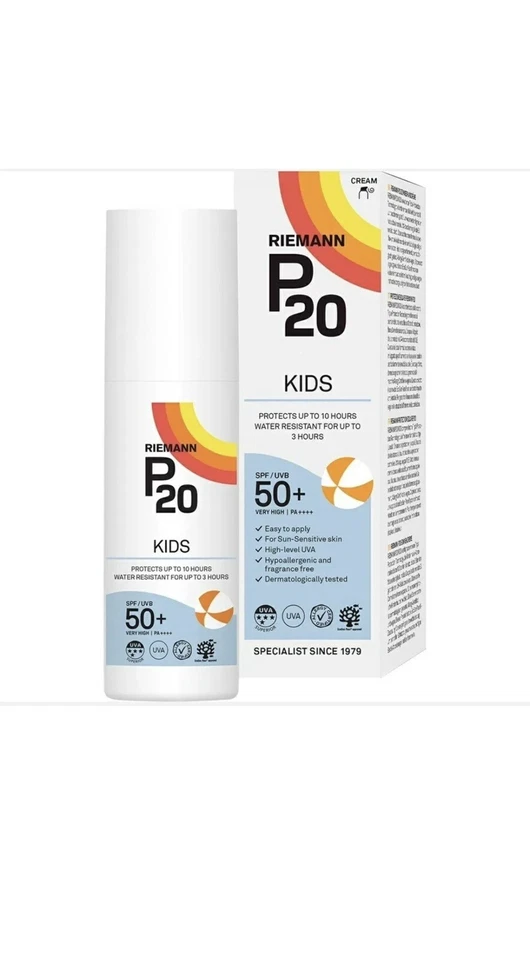 REIMANN P20 Sun Care for Kids SPF 50+ Very High UVA UVB Suncare Cream 100ml