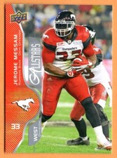 Jerome Messam 2017 Upper Deck CFL all-star card Calgary Stampeders  Graceland