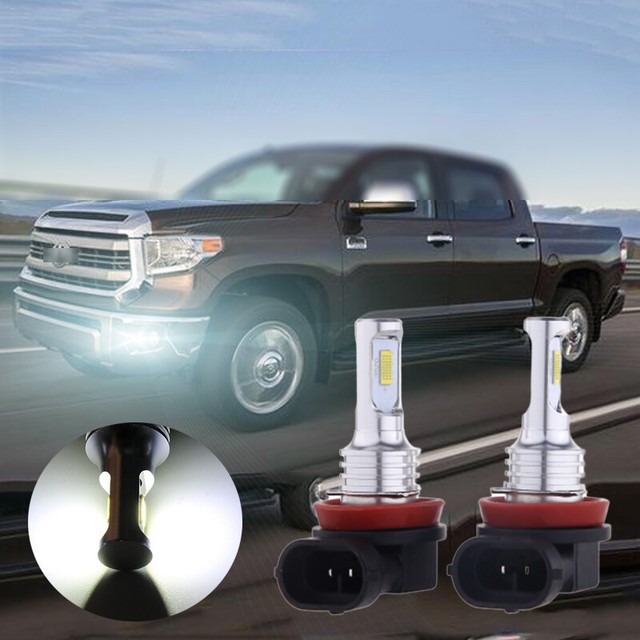 For 2014-2019 2020 Toyota Tundra 6000K 70W LED H16 H11 Fog Light Bulbs