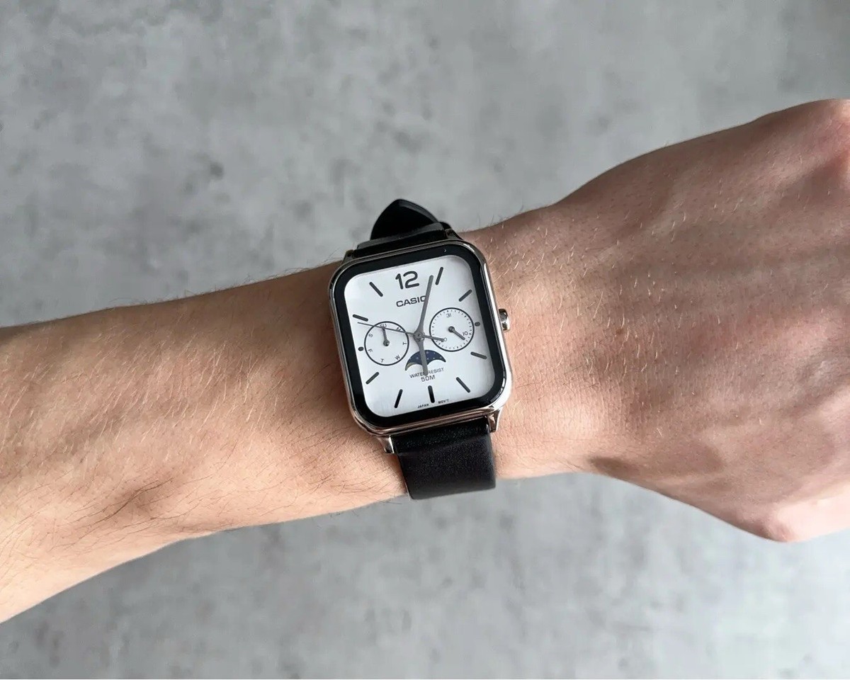 Casio MTP-M305L-7AVDF Quartz White Dial Leather Watch Apple Casio MTP-M305L-7AVDF Quartz White Dial Leather Watch Apple