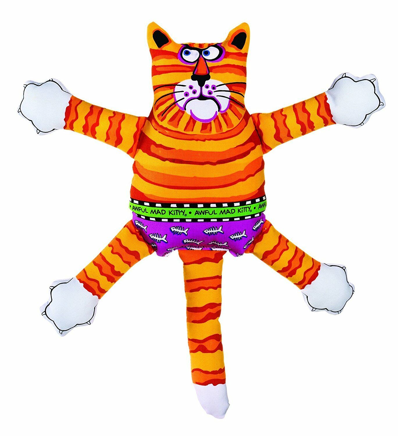 Fat Cat Terrible Nasty Scaries Mini | Assorted Colors Squeaker Dog Toy  - 2 Pack