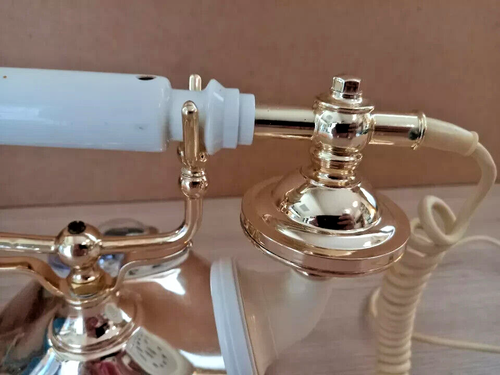 Telefono vintage dorato UFA-301 1988 URSS. - Foto 6 di 12