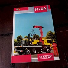 FASSI BERGAMO GRU IDRAULICHE F170A AUTOCARRI CRANE Brochure originale 