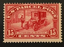 Travelstamps:1912-13 US Stamps Sc# Q7 Auto Service, 15 Cents, Mint, MNH OG