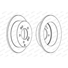 FERODO Bremsscheiben hinten Ø262 mm Voll für KIA Magentis Sportage Tucson