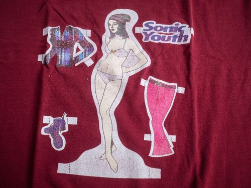 sonic youth paper doll t shirt xl worn original - Picture 2 of 4