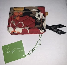 Vera Bradley ID/Coin/Card Mini Wallet in Bittersweet Pattern NWT New with Tags