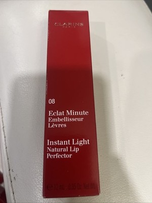 Clarins Instant Light Natural Lip Perfector   Shade 08   Plum Shimmer