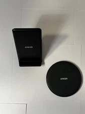 Two Anker Wireless Chargers - Anker PowerWave 10W Pad & PowerPort 10W Stand